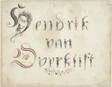 Anthropomorphic letters, 1775-1824. Creator: Hendrik van Overklift