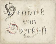 Anthropomorphic letters, 1775-1824. Creator: Hendrik van Overklift