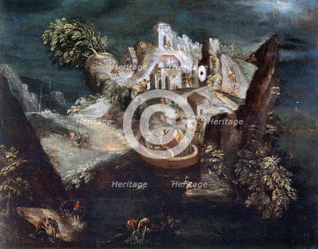 'Anthrophomorphic Landscape', c1613-1650. Artist: Matthaus Merian