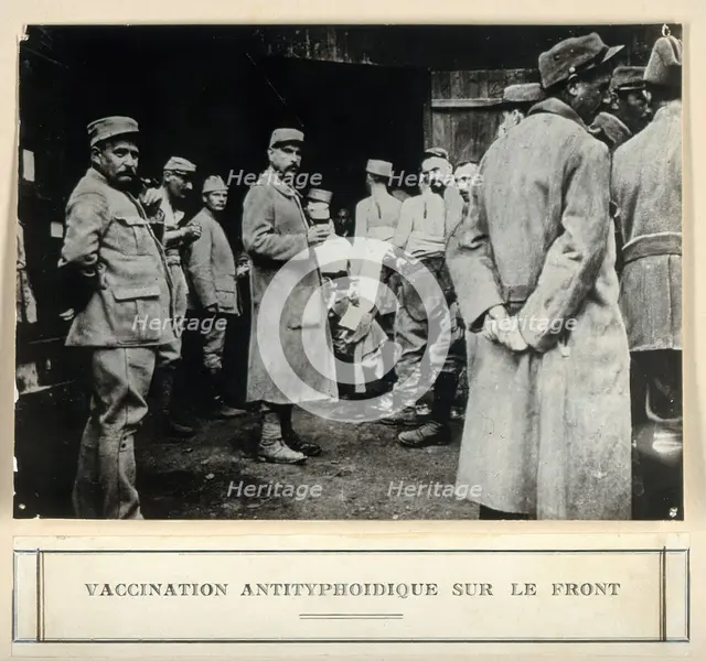 Anti-typhoid vaccination in World War I, c1910s. Creator: Unknown.