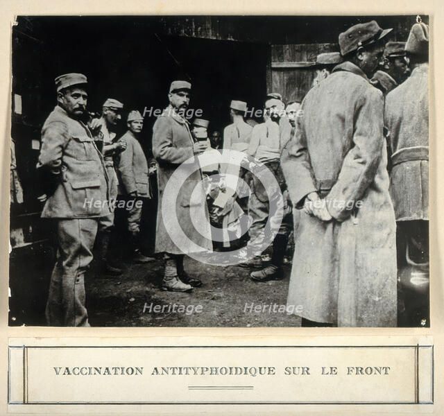 Anti-typhoid vaccination in World War I, c1910s. Creator: Unknown.