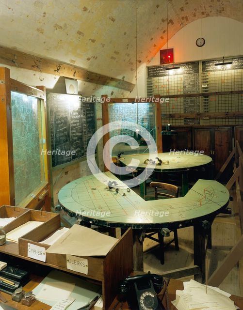 Anti-aircraft Control Room in Hellfire Corner, Dover Castle, Kent, 2001. Artist: Unknown