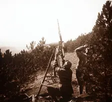 Anti-aircraft machine gun, Alace, France, c1914-c1918
