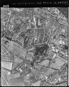 Anti-aircraft site, Little Heath, near Queen Elizabeth Hospital, Greenwich, London, August 1944. Artist: RAF photographer