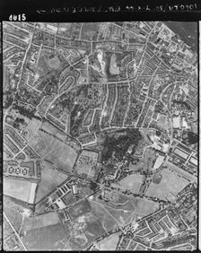 Anti-aircraft site, Little Heath, near Queen Elizabeth Hospital, Greenwich, London, August 1944. Artist: RAF photographer