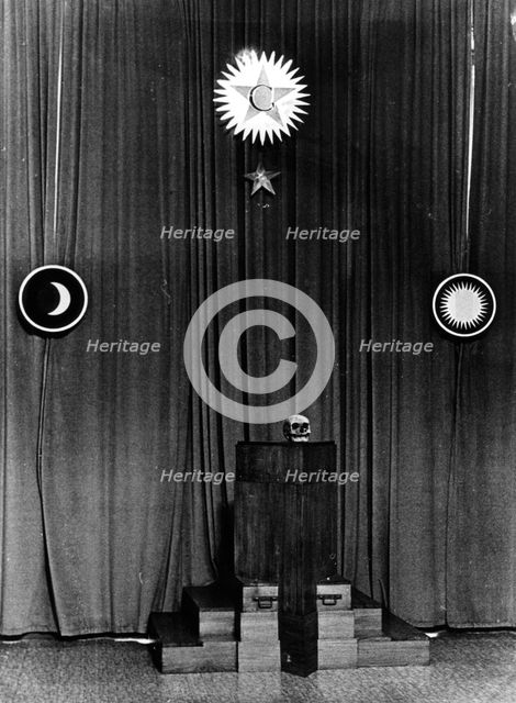 Anti-Masonic exhibit, Brussels, 1941. Artist: Unknown