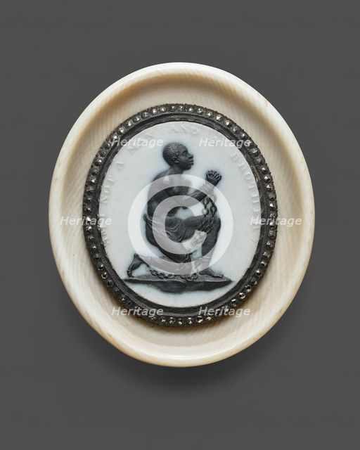 Anti-Slavery Medallion, Burslem, 1787. Creator: Wedgwood.