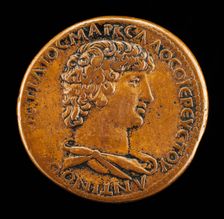Antinous, died A.D. 130, Favorite of the Emperor Hadrian [obverse]. Creator: Giovanni da Cavino