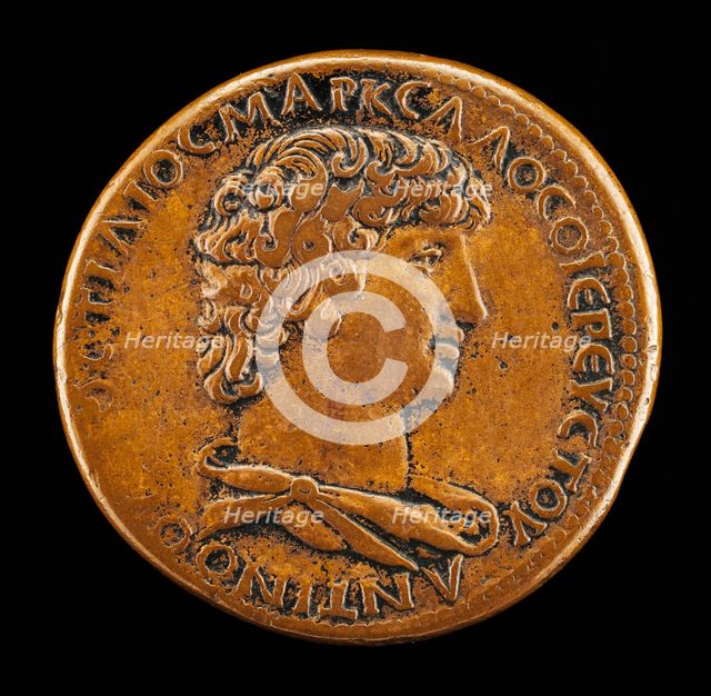 Antinous, died A.D. 130, Favorite of the Emperor Hadrian [obverse]. Creator: Giovanni da Cavino.