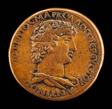 Antinous, died A.D. 130, Favorite of the Emperor Hadrian [obverse]. Creator: Giovanni da Cavino