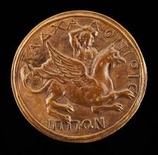 Antinous on a Griffin [reverse], probably 1500/1599. Creator: Unknown