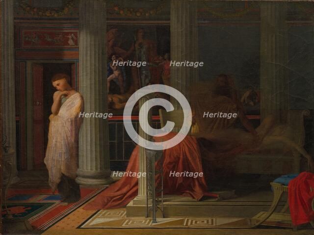 Antiochus and Stratonice, c. 1838. Creator: Jean-Auguste-Dominique Ingres (French, 1780-1867).