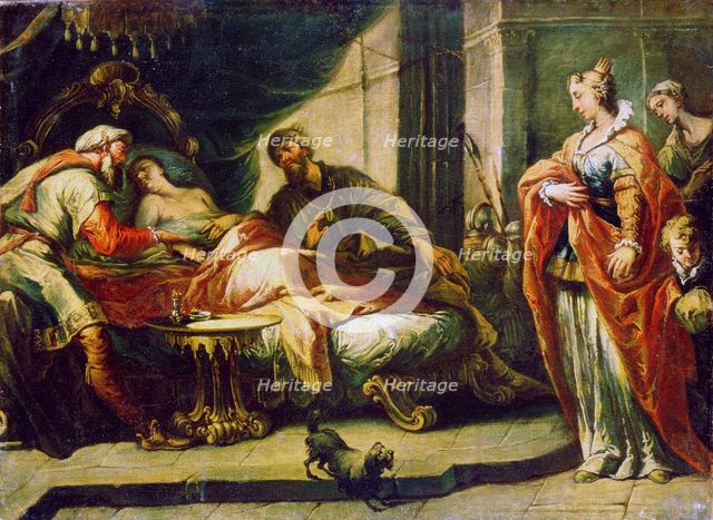 'Antiochus and Stratonike', 18th century.  Artist: Gaspare Diziani
