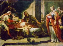Antiochus and Stratonike 18th century. Artist: Gaspare Diziani