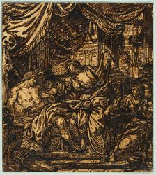 Antiochus I and Stratonice (recto), n.d. Creator: Unknown