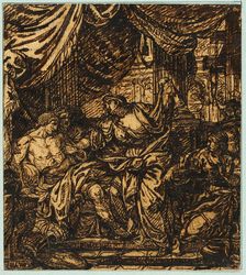 Antiochus I and Stratonice (recto), n.d. Creator: Unknown