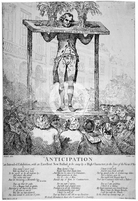 'Anticipation ...', 1784. Artist: Anon