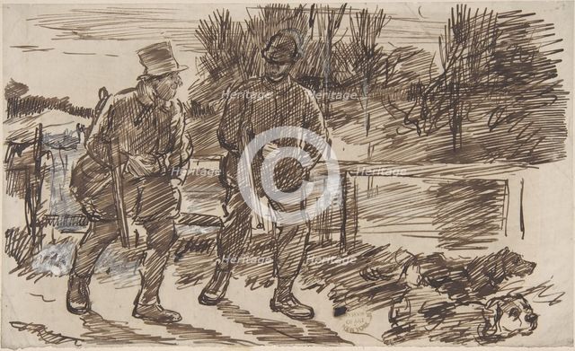 Anticipation (for Punch, or the London Charivari, October 23, 1876), 1876. Creator: Charles Samuel Keene.