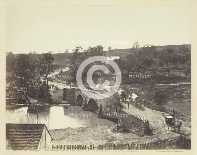 Antietam Bridge, Maryland, September 1862. Creators: Barnard & Gibson, George N. Barnard, James F. Gibson.