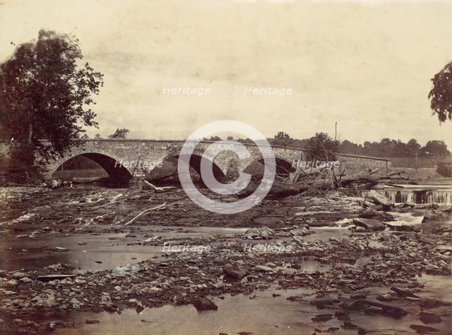 Antietam Bridge, On the Sharpsburg and Boonsboro Turnpike, No. 2, September 1862, 1862. Creator: Alexander Gardner.