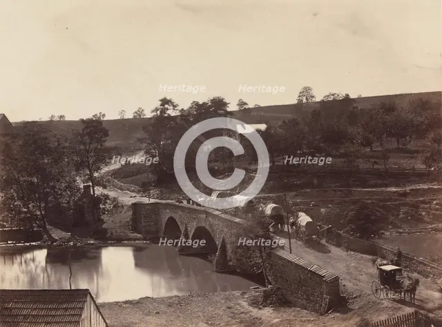Antietam Bridge, On the Sharpsburgh and Boonsboro Turnpike, No. 3, September 1862, 1862. Creator: Alexander Gardner.