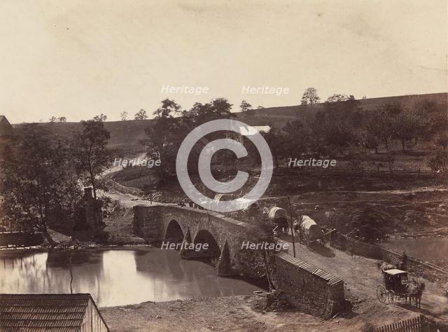 Antietam Bridge, On the Sharpsburgh and Boonsboro Turnpike, No. 3, September 1862, 1862. Creator: Alexander Gardner.