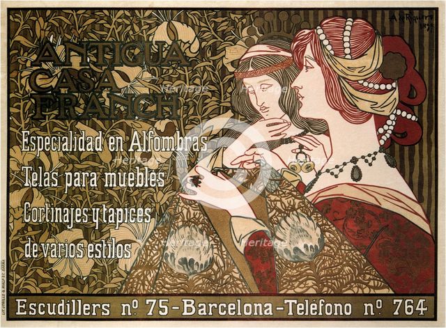 Antigua Casa Franch, 1899. Artist: Riquer Inglada, Alejandro de (1856-1920)