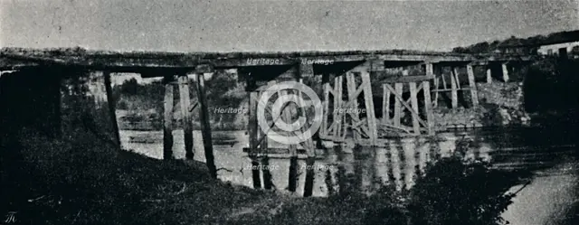 'Antiga Ponte dobre o Rio Mogy-Guassu', 1895. Artist: Alberto Loefgren.