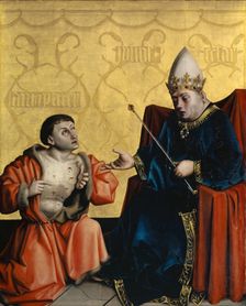Antipater before Julius Caesar, 1435. Creator: Konrad Witz