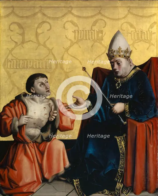 Antipater before Julius Caesar, 1435. Creator: Konrad Witz.