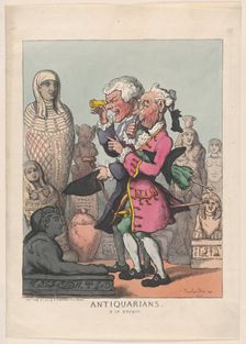 Antiquarians à la Greque, July 14, 1805., July 14, 1805. Creator: Thomas Rowlandson