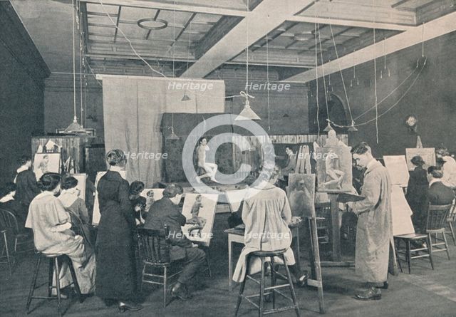 'Antique and Life Classes at the Ontario College of Art, Toronto', c1913. Artist: Unknown.