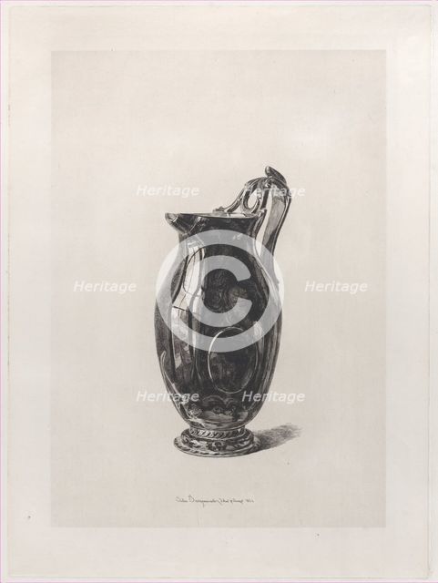 Antique Carnelian Vase, 1864. Creator: Jules-Ferdinand Jacquemart.