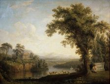 Antique landscape with the Phaethon's tomb 1785. Artist: Jacob Philip Hackert