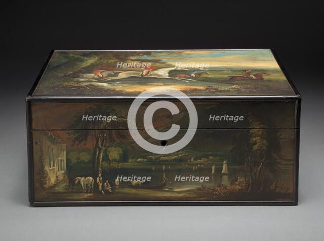 Antique Letter Box Converted into a Humidor, ca. 1840. Creator: Unknown.