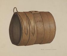 Antique Liquor Keg, c. 1941. Creator: Rose Campbell-Gerke