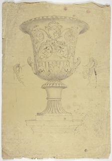 Antique Monumental Vase, 1774. Creator: John Downman