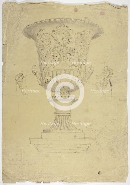 Antique Monumental Vase, 1774. Creator: John Downman.