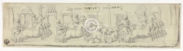 Antique Relief of Chariot Race, n.d. Creator: Sebastien Le Clerc.