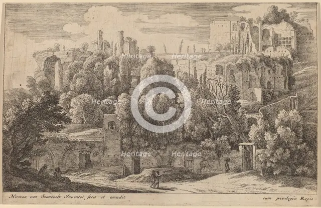 Antique Ruins of an Amphitheatre. Creator: Herman van Swanevelt.
