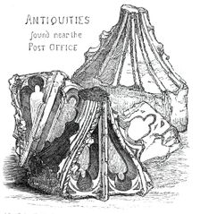 Antiquities found near the Post Office, 1844. Creator: Unknown