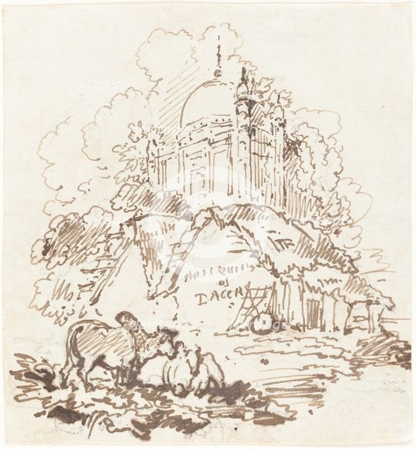Antiquities of Dacca, 1814/1827. Creator: George Chinnery.