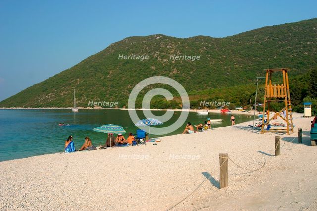 Antisamos (Captain Corelli's Beach), Kefalonia, Greece. Creator: Peter Thompson.