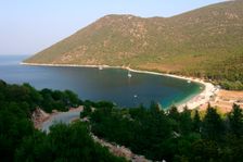 Antisamos (Captain Corelli's Beach), Kefalonia, Greece. Creator: Peter Thompson