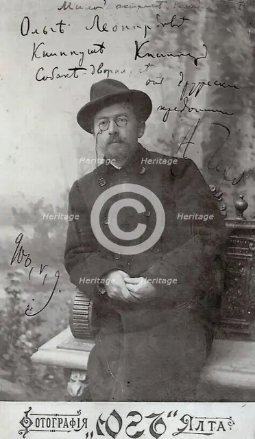 Anton Chekhov, Russian author, 1899. Artist: Pyotr Petrovich Pavlov
