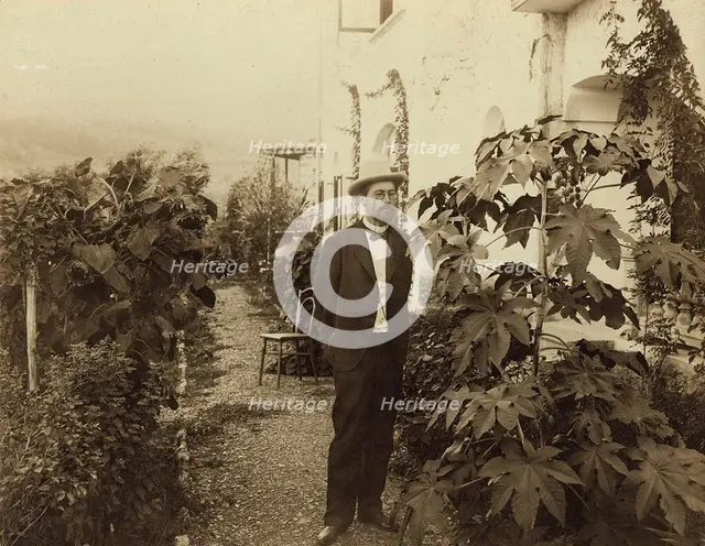 Anton Chekhov, Russian author, Yalta, Crimea, Russia, c1900. Artist: Unknown
