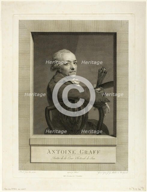 Anton Graff, n.d. Creator: Johann Gotthard von Müller.