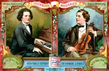 Anton Rubinstein and August Wilhelmj, c1900