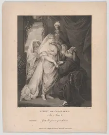 Antony and Cleopatra, Act 1, Scene 2: Charmian-"Good Sir, give me good fortune", January 1, 1817. Creator: John Hall