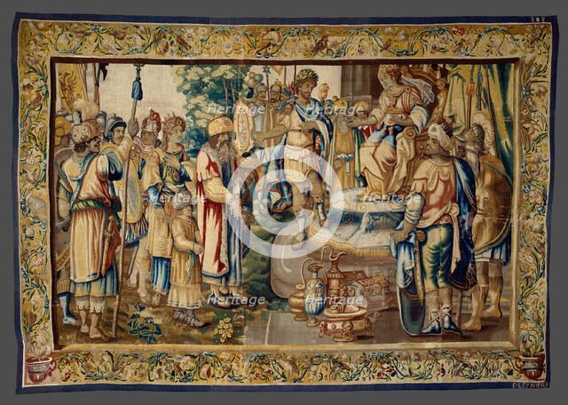 Antony Presents Artavasdes, King of the Armenians..., c. 1640. Creator: Everard Leyniers.